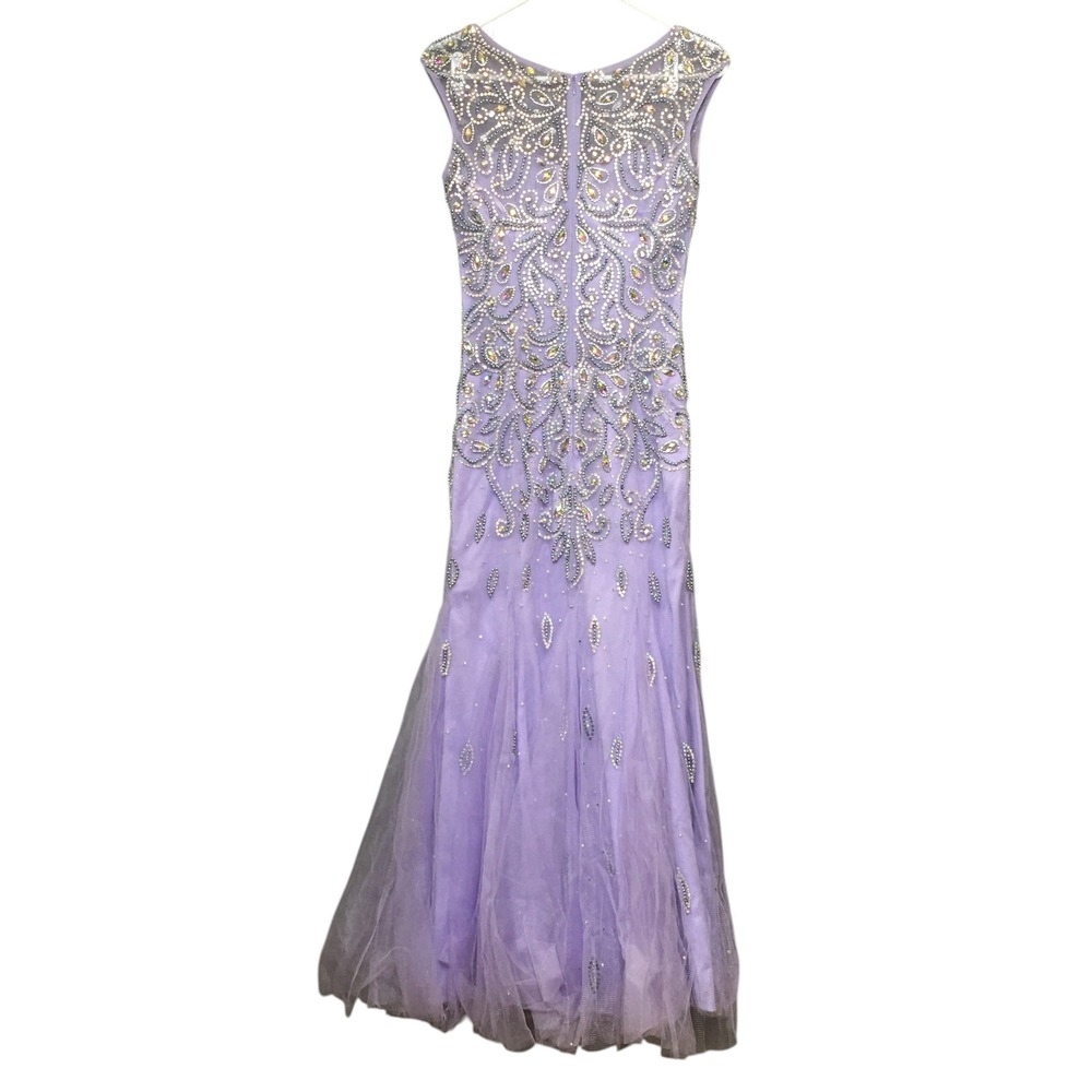 Lavender Beaded Girls' Formal Dress